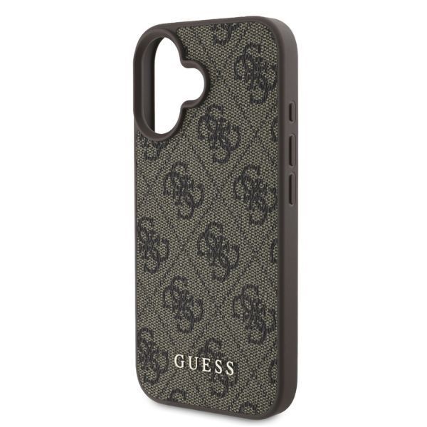 Aizmugurējais vāciņš Guess Guess 4G Classic iPhone 16 Case - Brown