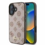 Nugarėlės dėklai Guess  Guess Peony Script MagSafe iPhone 16 Case - Brown 