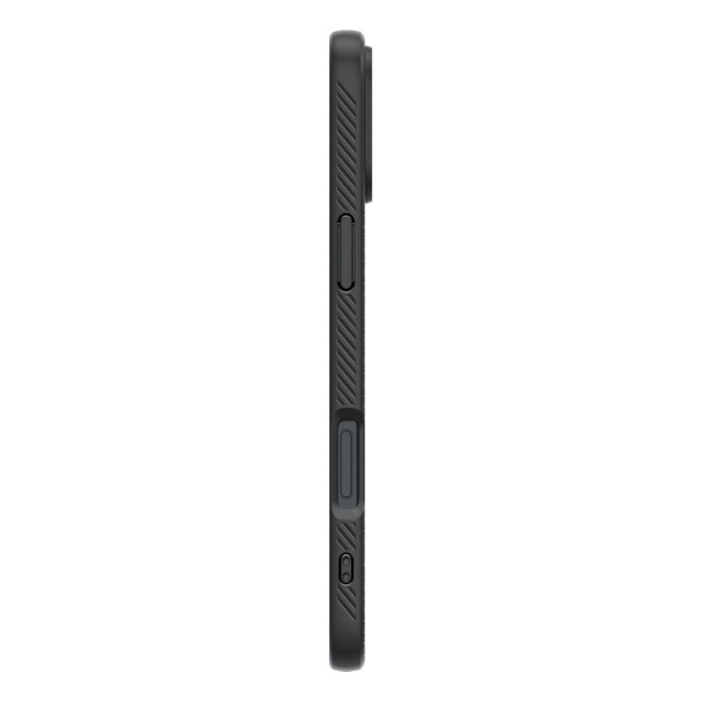 Back panel cover Spigen Spigen Liquid Air iPhone 16 Case - Black
