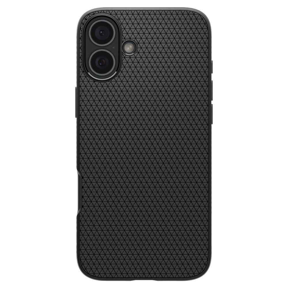 Back panel cover Spigen Spigen Liquid Air iPhone 16 Case - Black