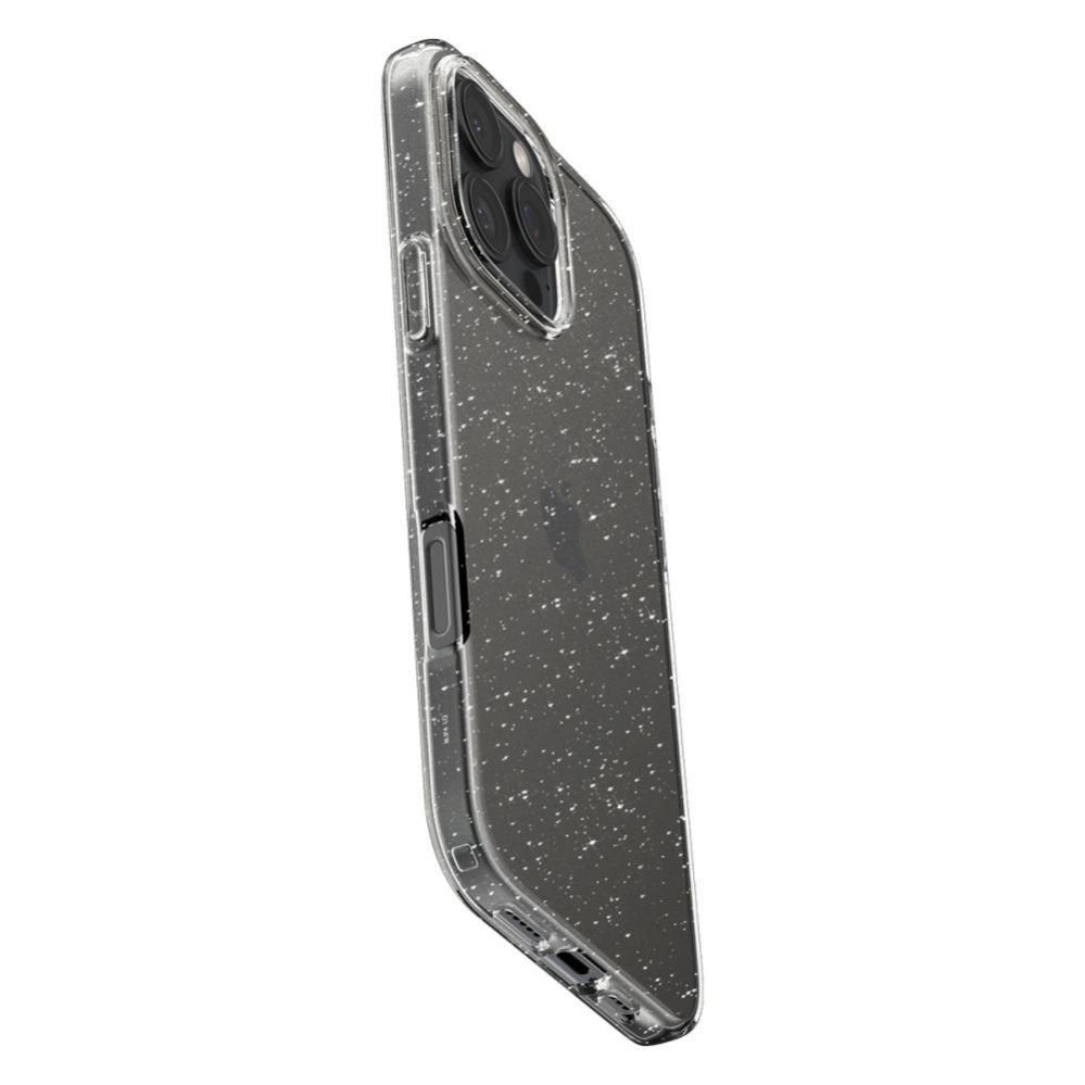 Back panel cover Spigen Spigen Liquid Crystal iPhone 16 Pro Case - Clear Glitter