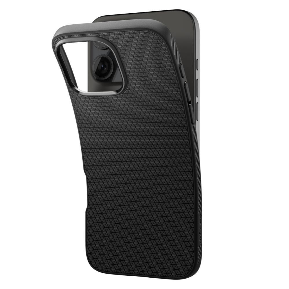 Back panel cover Spigen Spigen Liquid Air iPhone 16 Pro Case - Black