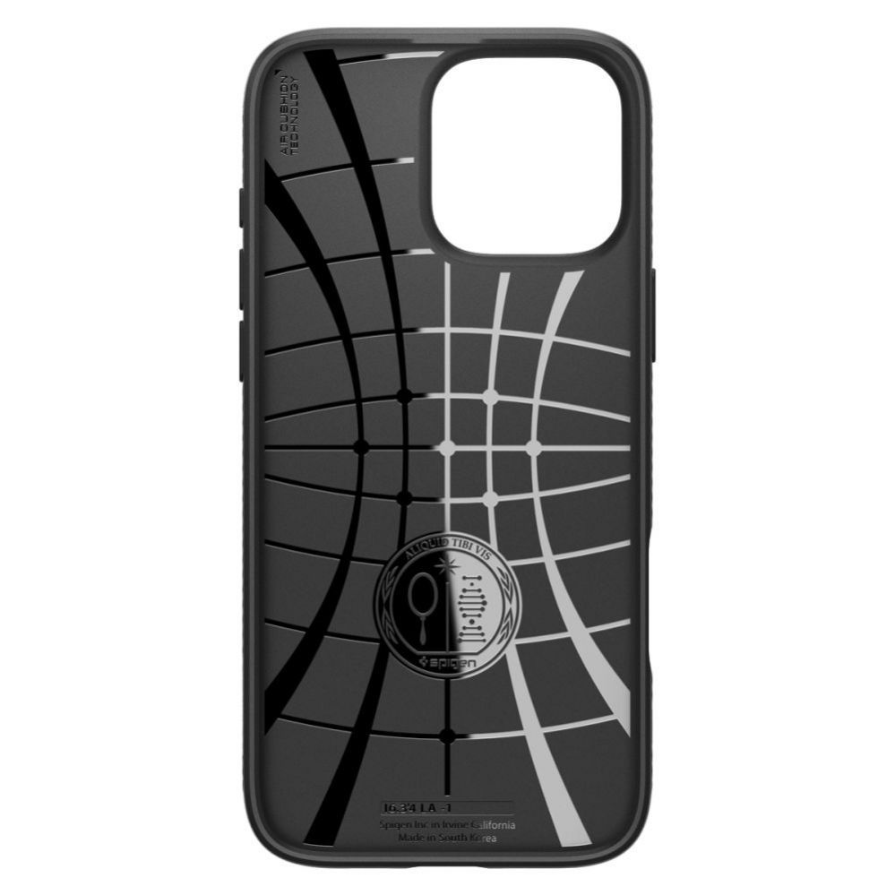 Back panel cover Spigen Spigen Liquid Air iPhone 16 Pro Case - Black