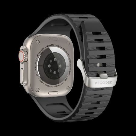 Other Phone Accessory Decoded Decoded Ultra Traction Silicone Strap for Apple Watch 49 / 45 / 44 / 42 mm Gen 1-9 - SE - Black