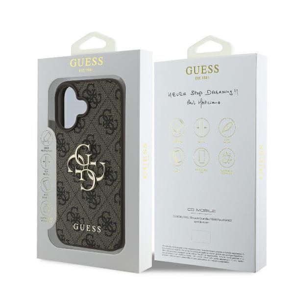 Muu telefoni lisavarustus Guess Guess 4G Big Logo iPhone 16 Plus Case - Brown