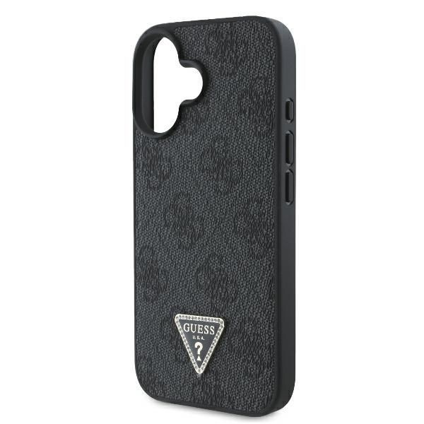 Muu telefoni lisavarustus Guess Guess Leather Metal Logo Strass Crossbody Case for iPhone 16 - Black