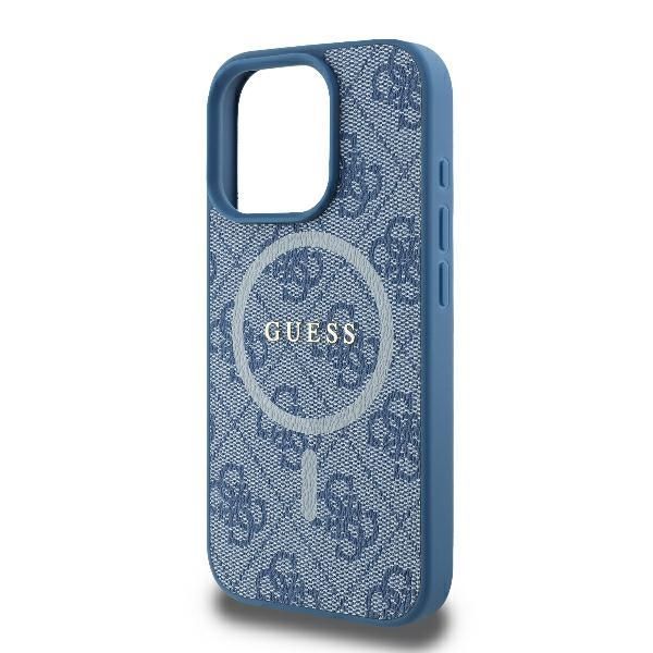 Muu telefoni lisavarustus Guess Guess 4G Ring Classic Logo MagSafe iPhone 16 Pro Case - Blue