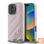 Muu telefoni lisavarustus Karl Lagerfeld Apple Karl Lagerfeld Quilted Signature iPhone 16 Pro Case - Pink Pink