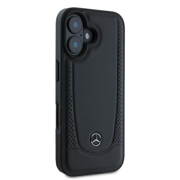 Other Phone Accessory Mercedes-Benz Mercedes Leather Urban iPhone 16 Plus Case - Black