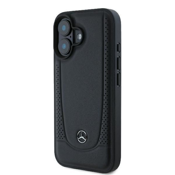 Other Phone Accessory Mercedes-Benz Mercedes Leather Urban iPhone 16 Plus Case - Black