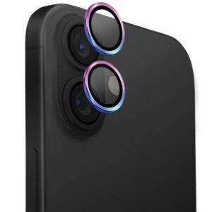Cits mobilo telefonu aksesuārs UNIQ  Uniq Optix Aluminum Camera Lens Protector with Applicator for iPhone 16 / iPhone 16 Plus - Iridescent 