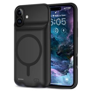 Other Phone Accessory Tech-Protect  Tech-Protect PowerCase MagSafe Case with 7000mAh Powerbank for iPhone 16 - Black 