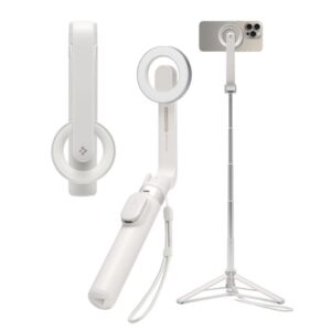 Cits mobilo telefonu aksesuārs Spigen  Selfie stick Spigen S571W MagSafe Bluetooth with tripod - beige 