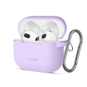 Other Phone Accessory Tech-Protect  Tech-Protect Silicone Hook Case for Apple AirPods 3 - Purple 