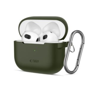 Other Phone Accessory Tech-Protect  Tech-Protect Silicone Hook Case for Apple AirPods 3 - Green 