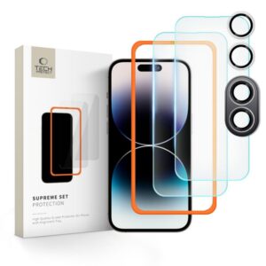Other Phone Accessory Tech-Protect  Tech-Protect Supreme Set tempered glass for iPhone 16 - transparent (3 pcs.) 
