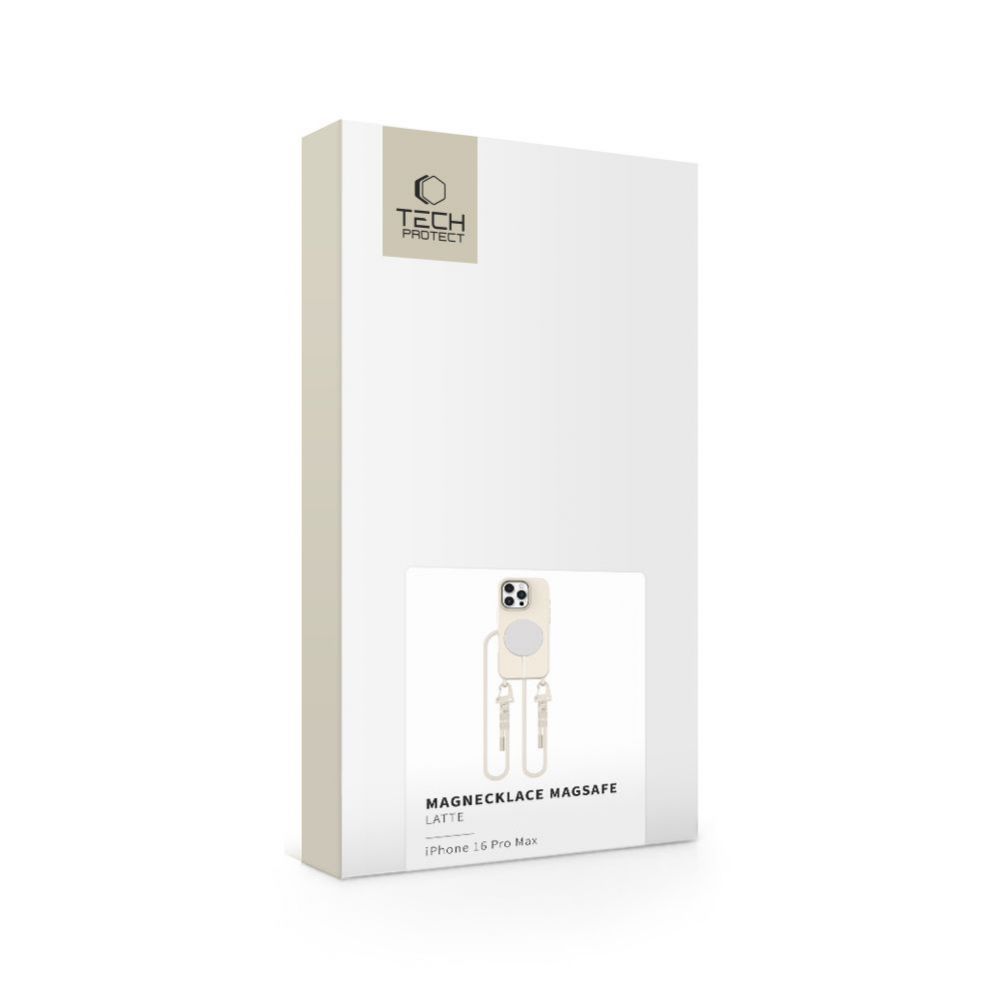 Other Phone Accessory Tech-Protect Tech-Protect MagNecklace MagSafe Case for iPhone 16 Pro Max - Beige