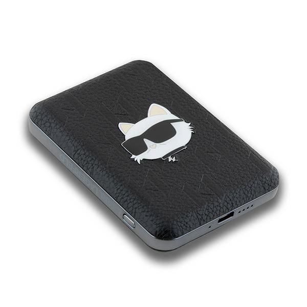 Muu telefoni lisavarustus Karl Lagerfeld Karl Lagerfeld Powerbank inductive KLPB5FPGKSCHHK 16W 5000mAh black/black Choupette Head Pin MagSafe