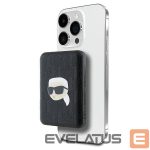 Other Phone Accessory Karl Lagerfeld  Karl Lagerfeld Powerbank inductive KLPB5FPGKSKIHK 16W 5000mAh black/black Karl Head Pin MagSafe 
