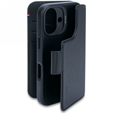 Muu telefoni lisavarustus Decoded Decoded Leather Detachable Wallet MagSafe Case with Wallet for iPhone 16 - Blue