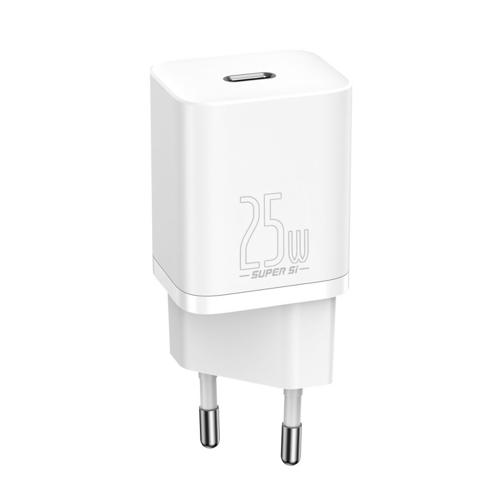 Adapteris Baseus Wall charger Baseus Super Si Quick Charger 1C 25W (white)