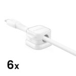 Tarbitav materjal Joyroom  Joyroom JR-ZS368 magnetic cable organizer - white (6 pcs.)