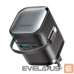 Kaabel Joyroom  Joyroom JR-TCL02 65W USB-A USB-C GaN charger with built-in USB-C cable - black 