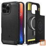 Back panel cover Spigen  Spigen Rugged Armor MagSafe Case for iPhone 16 Pro Max - Black 