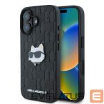 Muu telefoni lisavarustus Karl Lagerfeld  Karl Lagerfeld Monogram Choupette Head Pin iPhone 16 Case - Black 