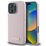 Cits mobilo telefonu aksesuārs Karl Lagerfeld  Karl Lagerfeld FW Metal Plate MagSafe iPhone 16 Pro Case - Pink 