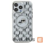 Muu telefoni lisavarustus Karl Lagerfeld  Karl Lagerfeld IML Monogram Karl & Choupette Head MagSafe iPhone 16 Case - Clear 