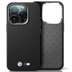 Cits mobilo telefonu aksesuārs BMW  BMW M Edition Kevlar Wrapped Metal iPhone 16 Pro Max Case - Black 