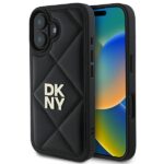 Kitas telefono priedas DKNY  DKNY Quilted Stack Logo iPhone 16 Case - Black 