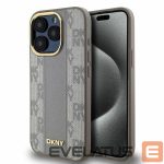 Other Phone Accessory DKNY  DKNY Leather Checkered Mono Pattern MagSafe iPhone 15 Pro Case - Beige 