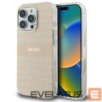 Other Phone Accessory DKNY  DKNY Repeat Texture Pattern & Stripe MagSafe iPhone 16 Pro Case - Pink 