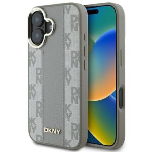 Muu telefoni lisavarustus DKNY  DKNY Checkered Pattern Magsafe iPhone 16 Case - Beige 