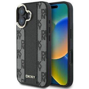 Другой аксессуар для телефона DKNY Apple DKNY Checkered Pattern Magsafe iPhone 16 Case - Black 