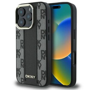 Другой аксессуар для телефона DKNY Apple DKNY Checkered Pattern Magsafe iPhone 16 Pro Max Case - Black 