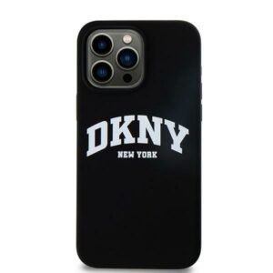 Другой аксессуар для телефона DKNY Apple DKNY Silicone White Printed Logo MagSafe Case for iPhone 16 Pro Max - Black 