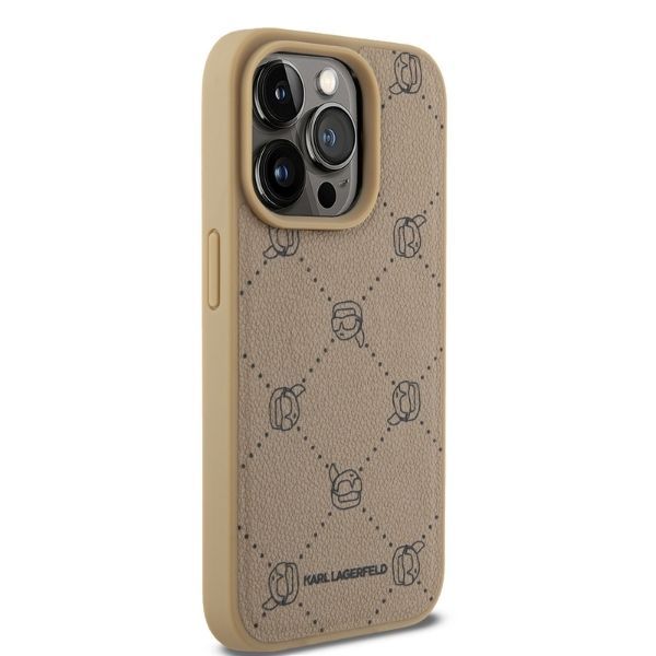 Muu telefoni lisavarustus Karl Lagerfeld Karl Lagerfeld Magsafe Karl Head Case for iPhone 15 Pro Max - Beige