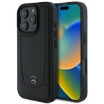 Kitas telefono priedas Mercedes-Benz  Mercedes Leather Urban iPhone 16 Pro Case - Black 