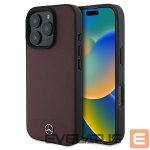 Other Phone Accessory Mercedes-Benz  Mercedes Textured And Plain Leather MagSafe case for iPhone 16 Pro Max - red 