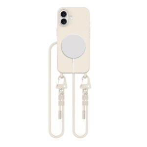 Other Phone Accessory Tech-Protect  Tech-Protect MagNecklace MagSafe Case with Lanyard for iPhone 16 - Beige 