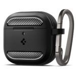 Cits mobilo telefonu aksesuārs Spigen  Spigen Rugged Armor Case for AirPods 4 - Black 