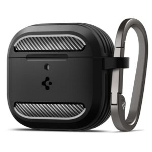 Cits mobilo telefonu aksesuārs Spigen  Spigen Rugged Armor Case for AirPods 4 - Black 