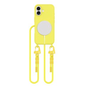 Other Phone Accessory Tech-Protect  Tech-Protect MagNecklace MagSafe Case with Lanyard for iPhone 16 - Yellow 