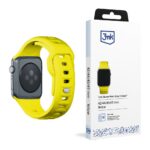 Cits mobilo telefonu aksesuārs 3MK  42/44/45/49 mm Yellow - 3mk Silicone Watch Strap for Apple 