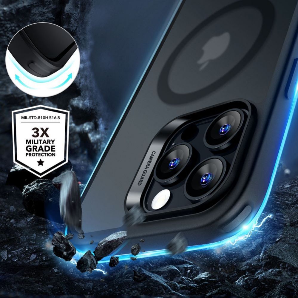 Other Phone Accessory ESR ESR CLASSIC HYBRID HALOLOCK MAGSAFE & TEMPERED GLASS IPHONE 16 PRO MAX FROSTED BLACK
