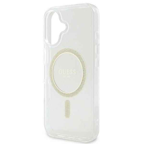 Muu telefoni lisavarustus Guess Apple Guess IML Glitter Circle MagSafe iPhone 16 Case - Clear