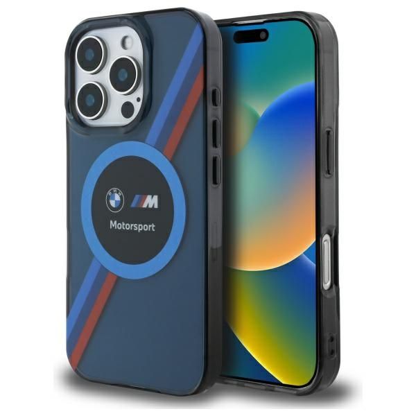 Other Phone Accessory BMW BMW BMHMP16L23HTPUV iPhone 16 Pro 6.3" navy blue/navy hardcase Motosport IML Circle MagSafe